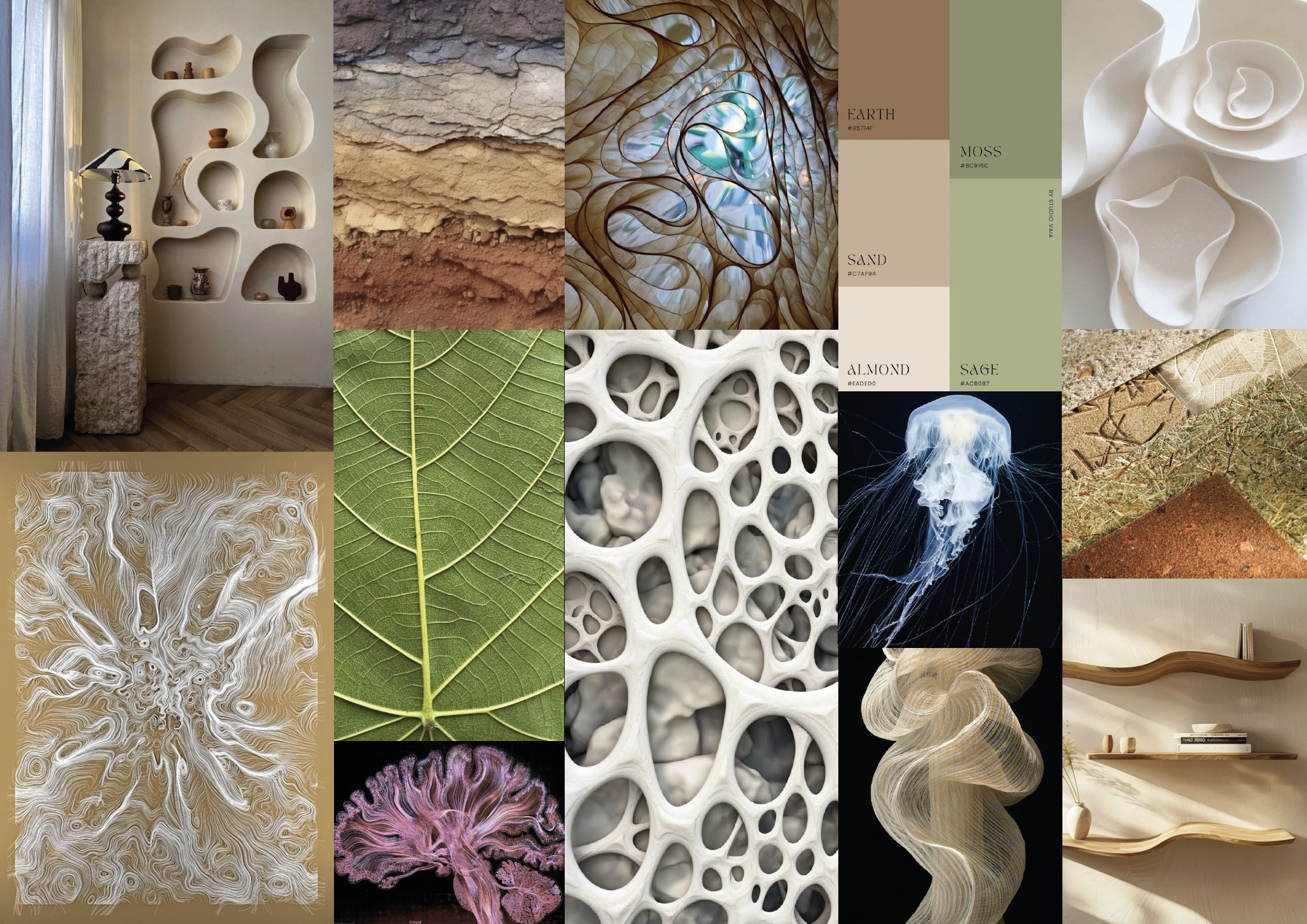 Moodboard 1 — natuur en textuur